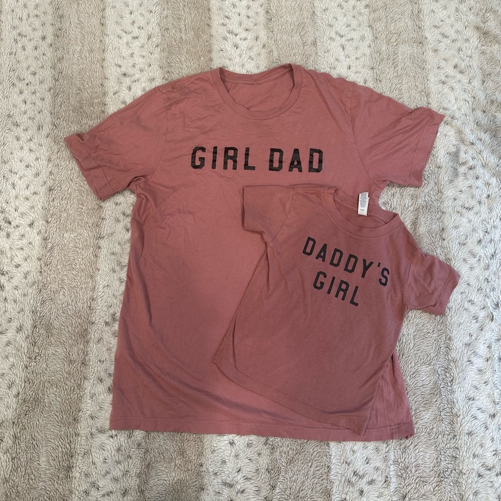 Girl Dad + Daddys Girl Shirt set